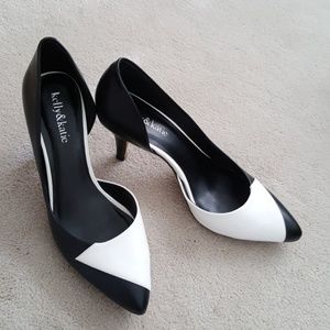 Black and White Pumps